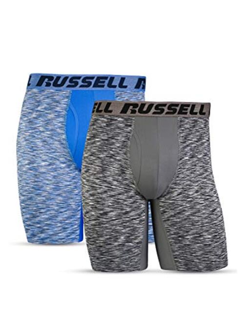 Russell Athletic Men's Freshforce Odor Protection and Coolforce Ventilation Performance Boxer Briefs