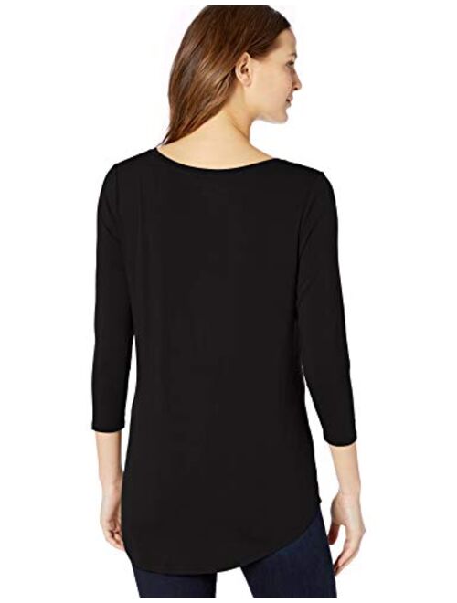 Amazon Essentials Women's 3/4 Sleeve Scoopneck Tunic