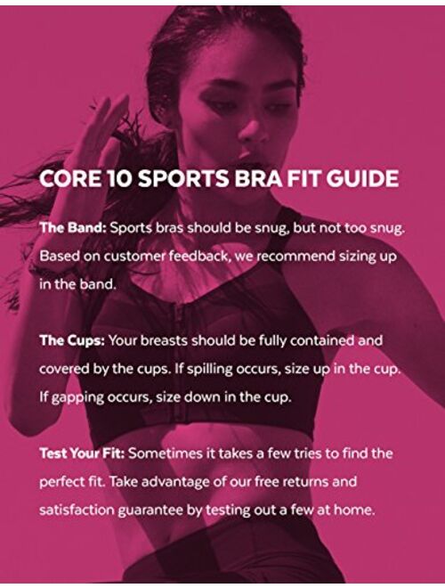 Core 10 Women's Full Figure All Day Comfort Adjustable Sports Bra