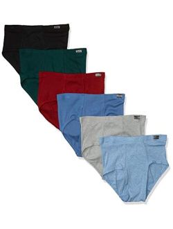 Men's 6-Pack Tagless No Ride Up Briefs with ComfortSoft Waistband