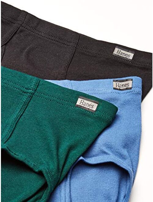 Hanes Men's 6-Pack Tagless No Ride Up Briefs with ComfortSoft Waistband