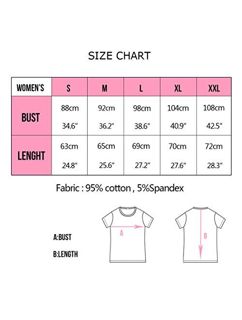 LOOKFACE Women Cute T Shirt Junior Tops Teen Girls Graphic Tees