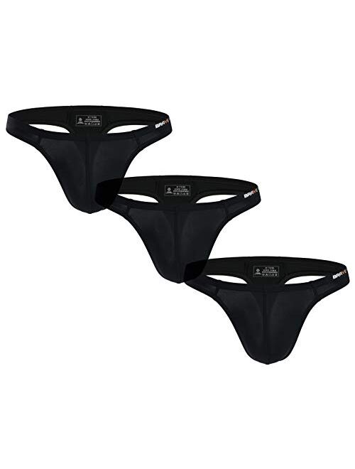 BRAVE PERSON Men's Sexy Thong Underwear Low Rise Bikini T-Back G-String