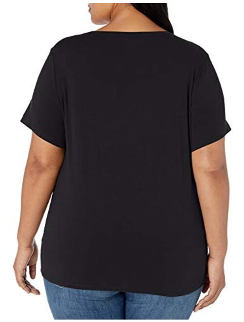 Amazon Essentials Women's Plus Size Short-Sleeve Crewneck T-Shirt
