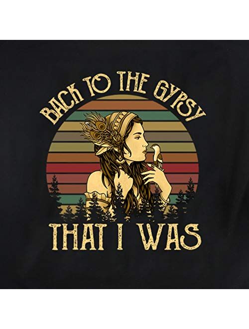 Women Stevie Nicks Vintage T Shirt Back to The Gypsy That I was Graphic Rock Music Tees Tops