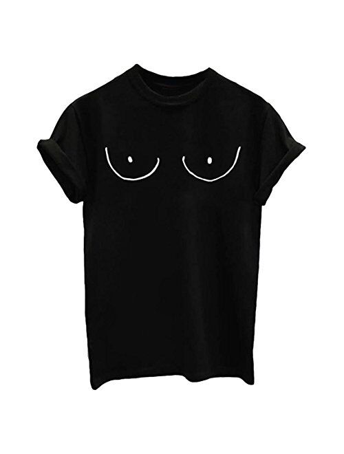 BLANKNYC BLACKMYTH Women's Cute Graphic T Shirts Funny Tops Short Sleeve Tees