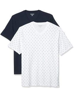 Men's 2-Pack Loose-Fit Short-Sleeve V-Neck T-Shirt