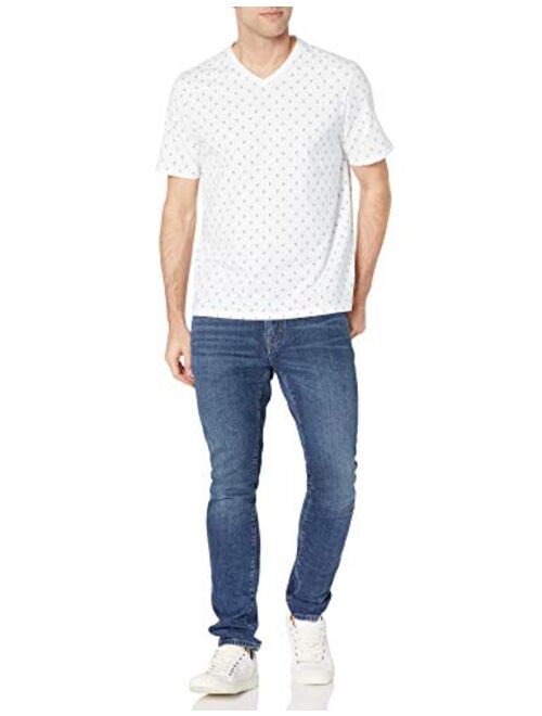 Amazon Essentials Men's 2-Pack Loose-Fit Short-Sleeve V-Neck T-Shirt