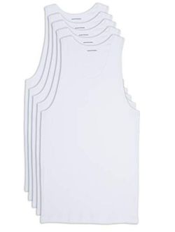 Men's Big and Tall 5-Pack Tank Undershirts A-Shirt fit by DXL