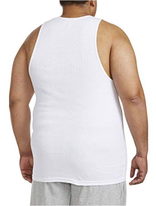 Amazon Essentials Men's Big and Tall 5-Pack Tank Undershirts A-Shirt fit by DXL