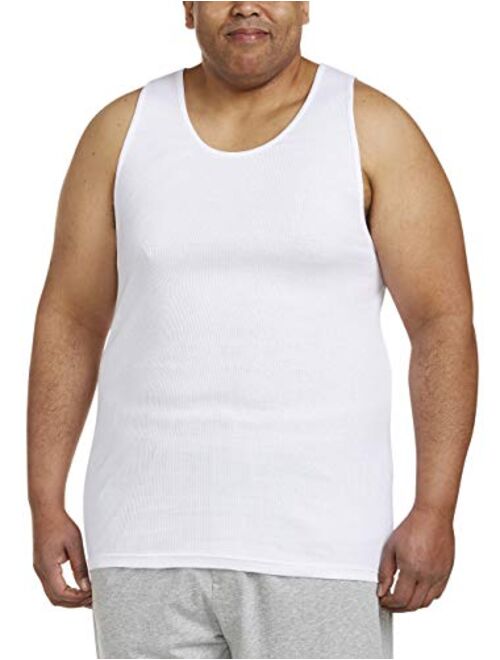 Amazon Essentials Men's Big and Tall 5-Pack Tank Undershirts A-Shirt fit by DXL