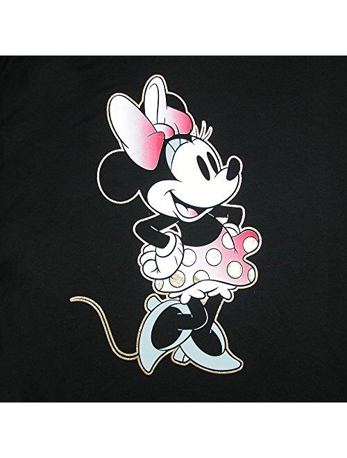 Disney Women's Plus Size Minnie Mouse V Neck T Shirt
