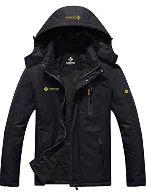 GEMYSE Mountain Waterproof Winter, Rain And Ski Jacket For Men