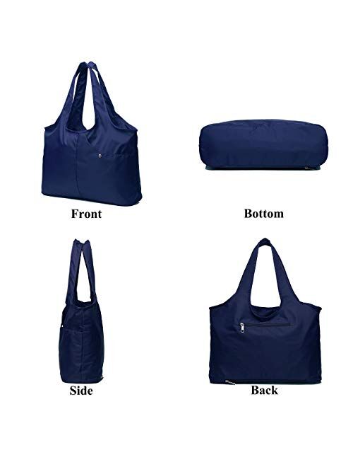 VOLGANIK ROCK Women Fashion Large Tote Shoulder Handbag Waterproof Tote Bag Multi-function Nylon Travel Shoulder