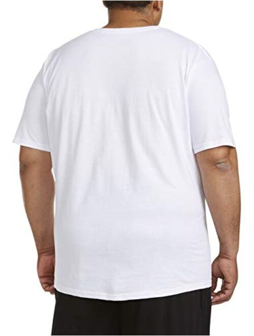 Amazon Essentials Men's Big and Tall 5-Pack V-Neck Undershirts fit by DXL