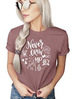 Never Grow Up Shirt | Women's Cute Shirt | Unisex Sizing | Cute Shirt for Vacation