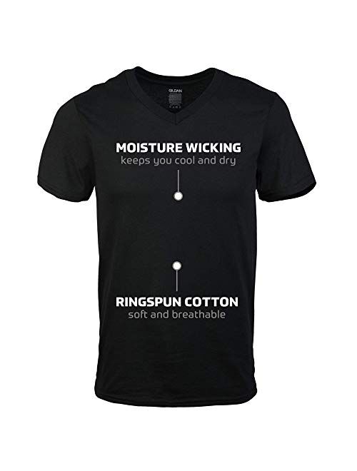 Gildan Platinum Men's Cotton Solid Short Sleeve 5-Pack V-Neck T-Shirt 2XL