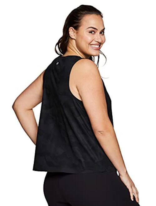 RBX Active Women's Plus Size Sleeveless Relaxed Fashion Workout Yoga Tank Top