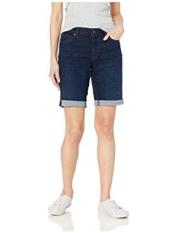 Women's 9" Denim Mid-Rise Bermuda Shorts