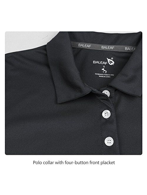 BALEAF Women's Golf Sleeveless Polo Shirts Tennis Tank Tops Quick Dry UPF 50+