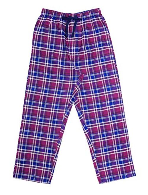 EVERDREAM Sleepwear Mens Flannel Pajama Pants, Long 100% Cotton Pj Bottoms