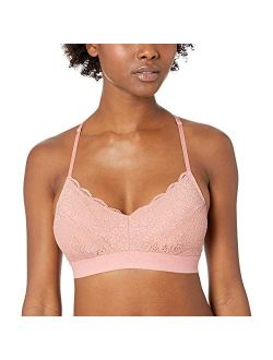 Amazon Brand - Mae Women's Galloon Lace Back Detail Bralette (for A-C cups)