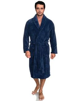 TowelSelections Men's Super Soft Plush Bathrobe Fleece Spa Robe