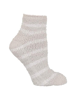 womens 2 Pack Soothing Spa Low Cut Lavender   Vitamin E Socks With Silicone Treads