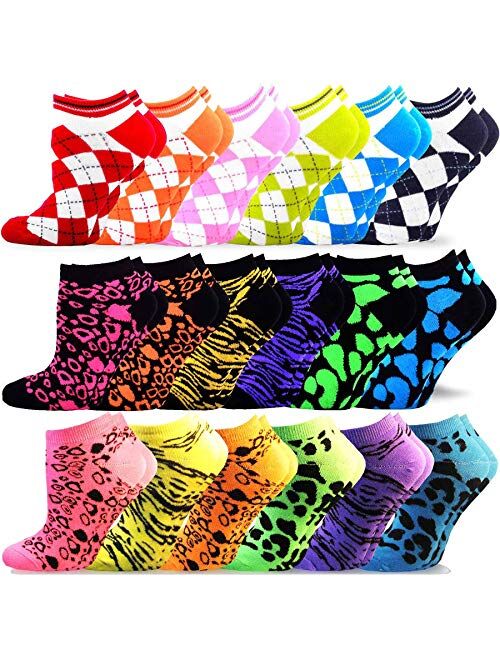 TeeHee Women's Fashion No Show/Low cut Fun Socks Great Value Pack