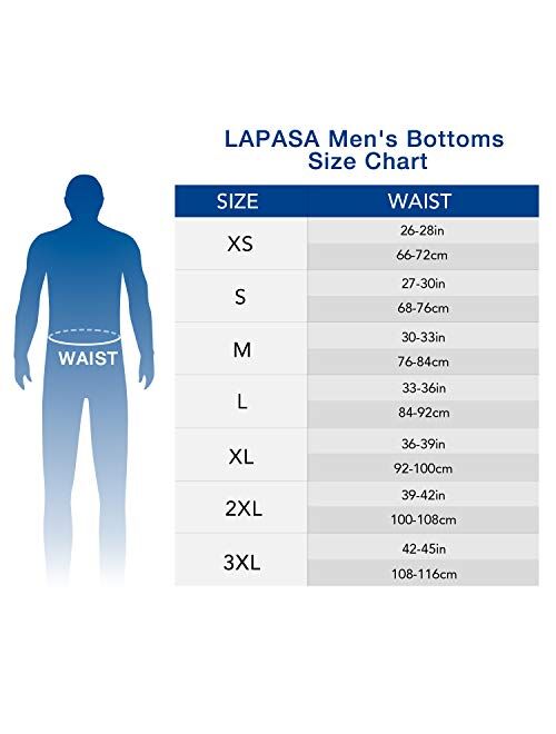 LAPASA Men's Heavyweight Thermal Underwear Pants Fleece Lined Long Johns Leggings Base Layer Bottom M25