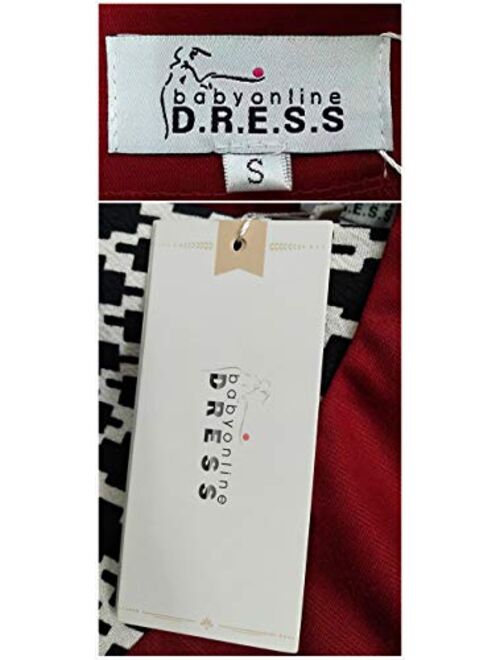 Babyonline Women Colorblock Wear to Work Business Party Bodycon One-Piece Dress