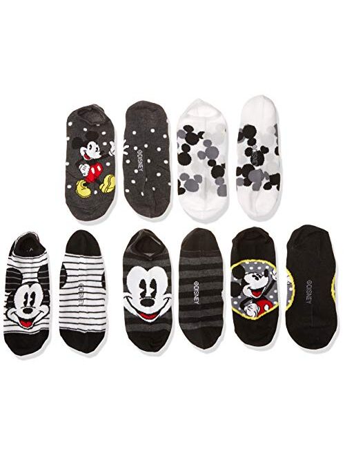Disney womens Mickey Mouse 5 Pack No Show Casual Sock