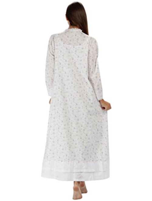 The 1 for U 100% Cotton Ladies Nightgown/Housecoat - Rosalind