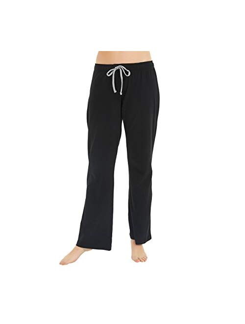 U2SKIIN Womens Cotton Pajama Pants, Comfortable Pajama Pants for Lounge Soft Lightweight Sleep Pj Bottoms for Women