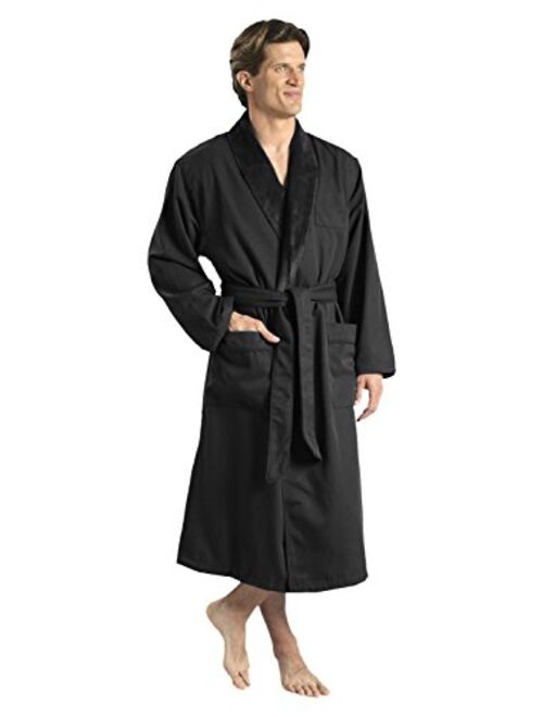 Plush Lined Microfiber Spa Robe - Unisex Luxury Hotel Bathrobe by Monarch/Cypress