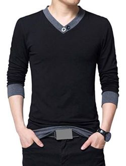 FRTCV Mens Short Sleeve T-Shirt Casual Tops Tee Classic Fit Basic Shirts