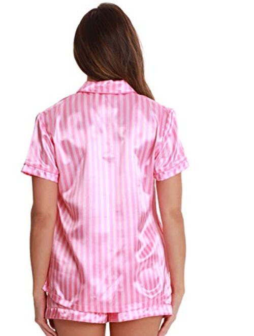 Just Love Solid Satin Pajama Short Set for Women Sleepwear PJs