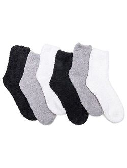 Women's Cozy Fluffy Socks Fuzzy Socks Plush Socks 5,6,7,8 Pairs