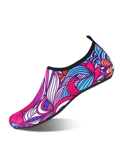 HMIYA Aqua Socks Beach Water Shoes Barefoot Yoga Socks Quick-Dry Surf Swim Shoes for Women Men