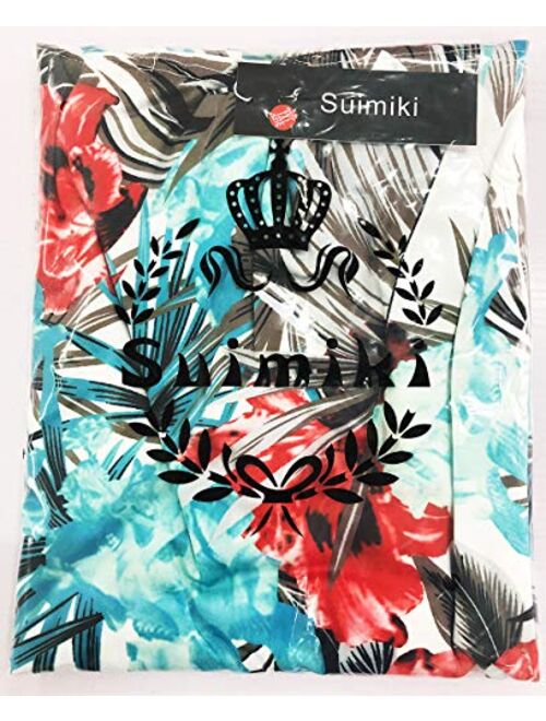 Suimiki Vintage Ruffle Plain Floral Printed Off Shoulder Bodycon Long Party Maxi Dress