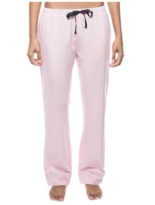 Noble Mount Twin Boat Womens 100% Cotton Flannel Lounge Pants with Pockets & Drawstring