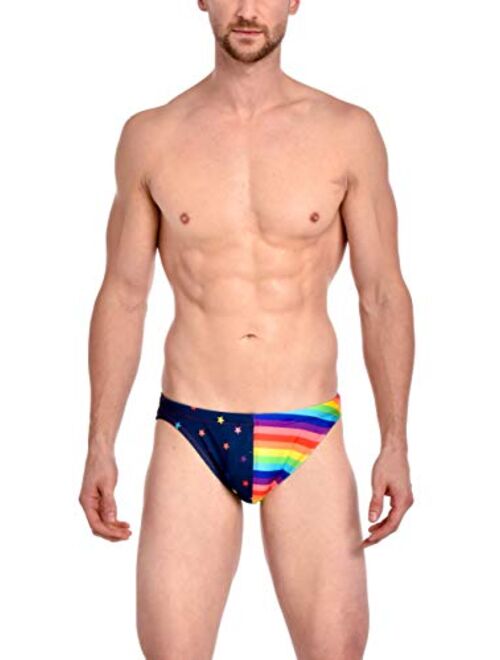 Gary Majdell Sport Men's USA Greek Bikini Freedom Swimsuit with Contour Pouch