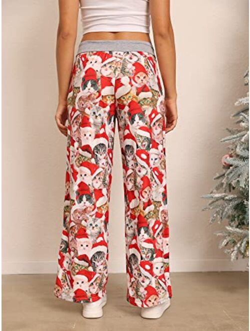 ALISISTER Womens Pajama Bottoms Comfy Palazzo Lounge Pant Sleepwear