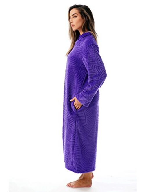 Just Love Plush Zipper Lounger Robe for Women