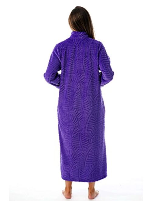 Just Love Plush Zipper Lounger Robe for Women