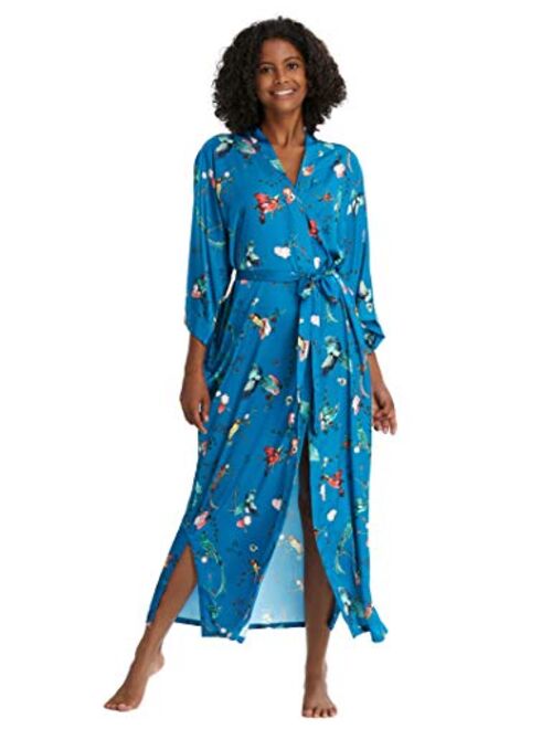 BABEYOND Long Print Kimono Robe Blouse Kimono Cover Up Loose Cardigan Top Outwear