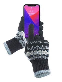 GreatShield Cozy Series Touch Screen Wool Gloves with Superb Accuracy on All 10 Fingertips - [95% Conductive Lambswool] Fall Winter Gloves That Works with All Touch Scree