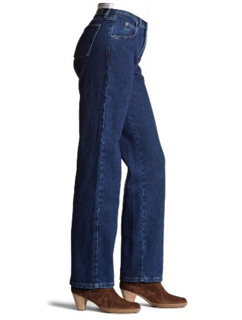 Wrangler Womens Blues Relaxed Fit Mid Rise Heavyweight Jean
