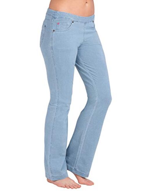 PajamaJeans Women's Petite Bootcut Stretch Knit Denim Jeans