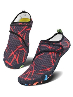 Men Women Water Sports Shoes Slip-on Quick Dry Aqua Swim Shoes for Pool Beach Surf Walking Water Park